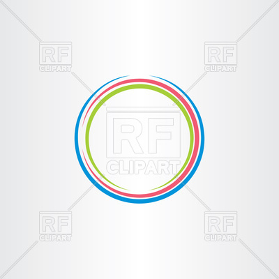 400x400 Circle Colorful Frame Icon Vector Image Vector Artwork Of