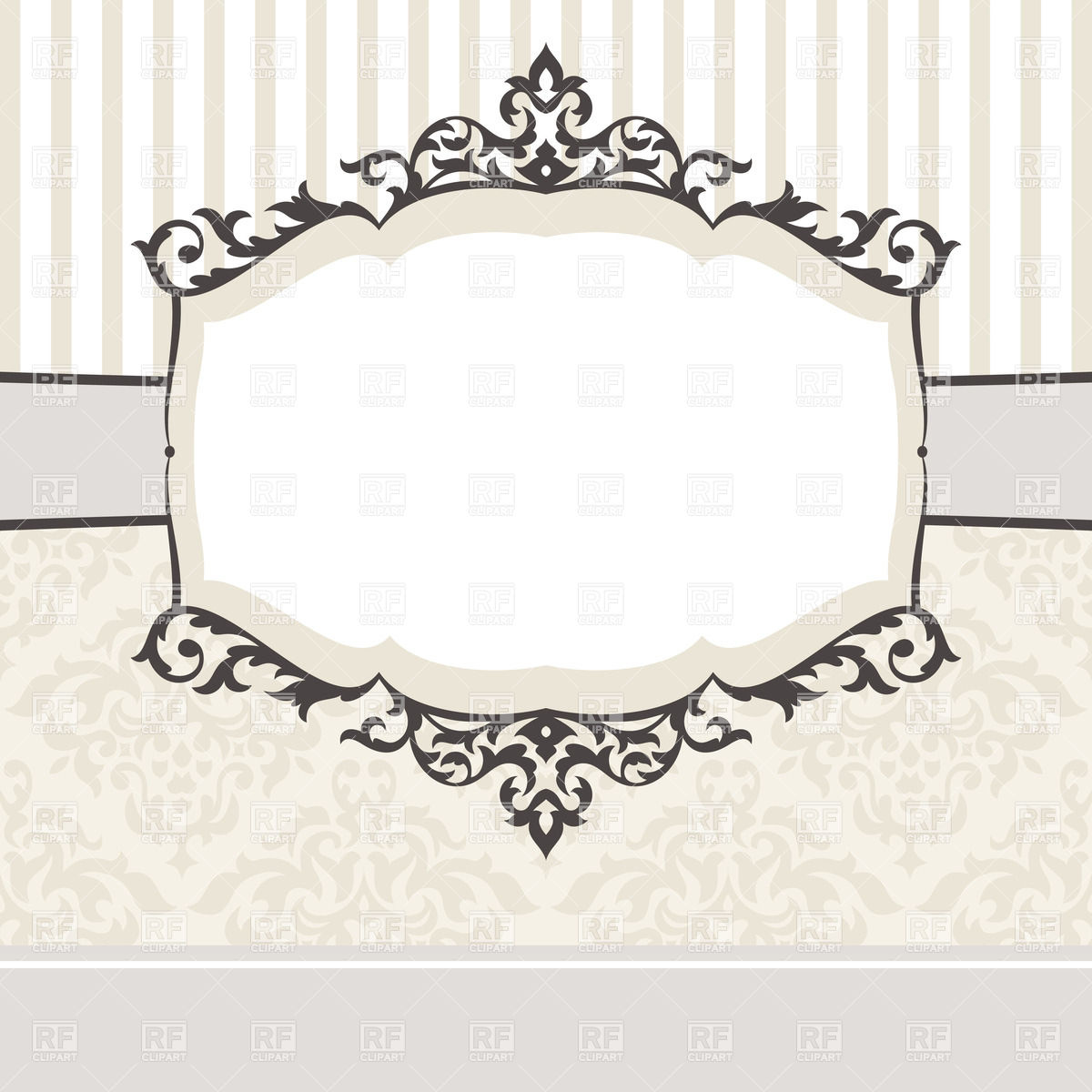 1200x1200 Decorative Vintage Frame Vector Image Vector Artwork Of Borders