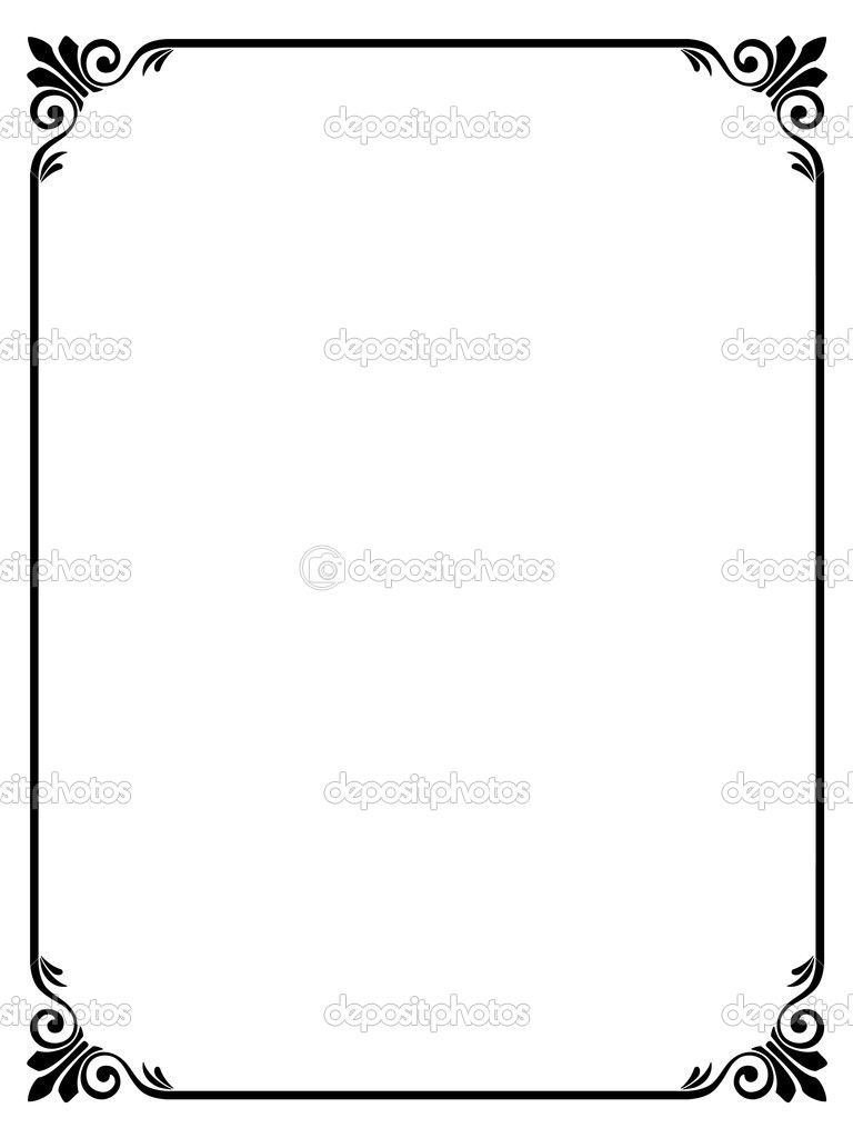 768x1024 Elegant Frame Vector Clipart Panda Free Clipart Images