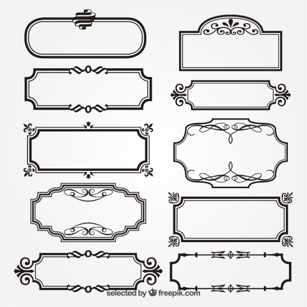 626x626 Ornamental Frames Vector Free Download