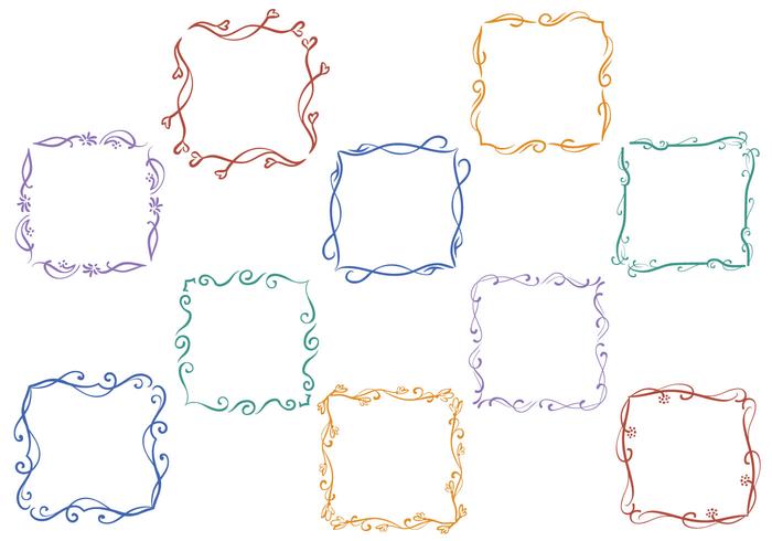 700x490 Free Floral Frames Vectors