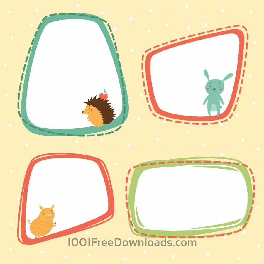 900x900 Free Vectors Cute Frames Vector Set Abstract
