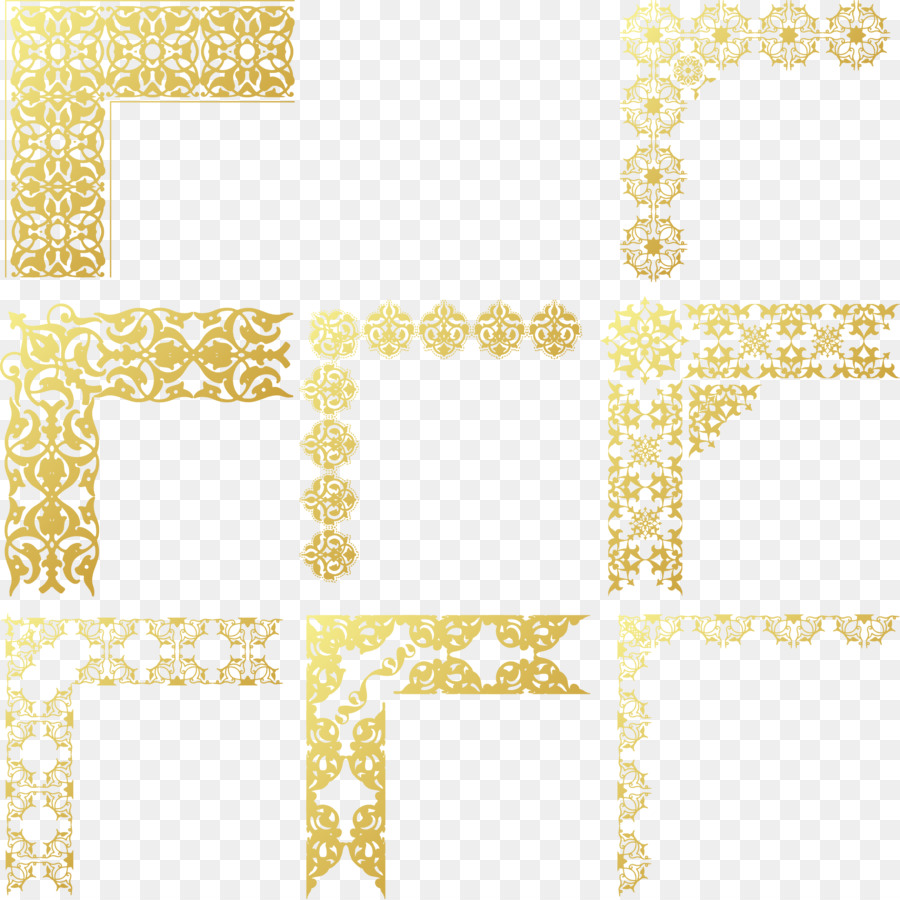 900x900 Gold Frame Vector Png Download