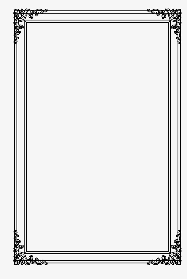 650x967 Picture Frame Vector Free Download, Border Frame, Shading Borders
