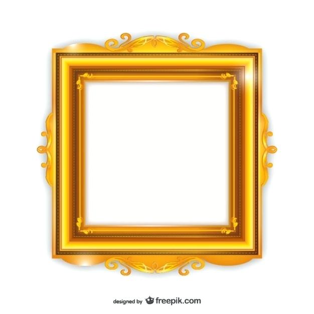 626x626 Gold Frame Vector Elegant Golden Frame Free Vector Gold Photo