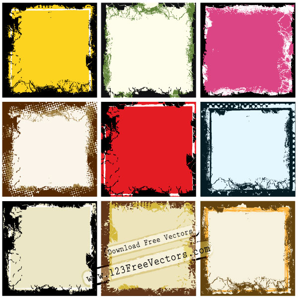 600x600 Grunge Frame Vectors Download Free Vector Art Free Vectors