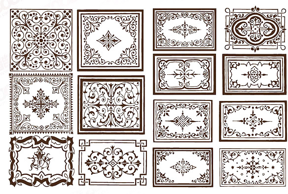 584x394 Ornate Border Frame Vector Free Vector In Encapsulated Postscript
