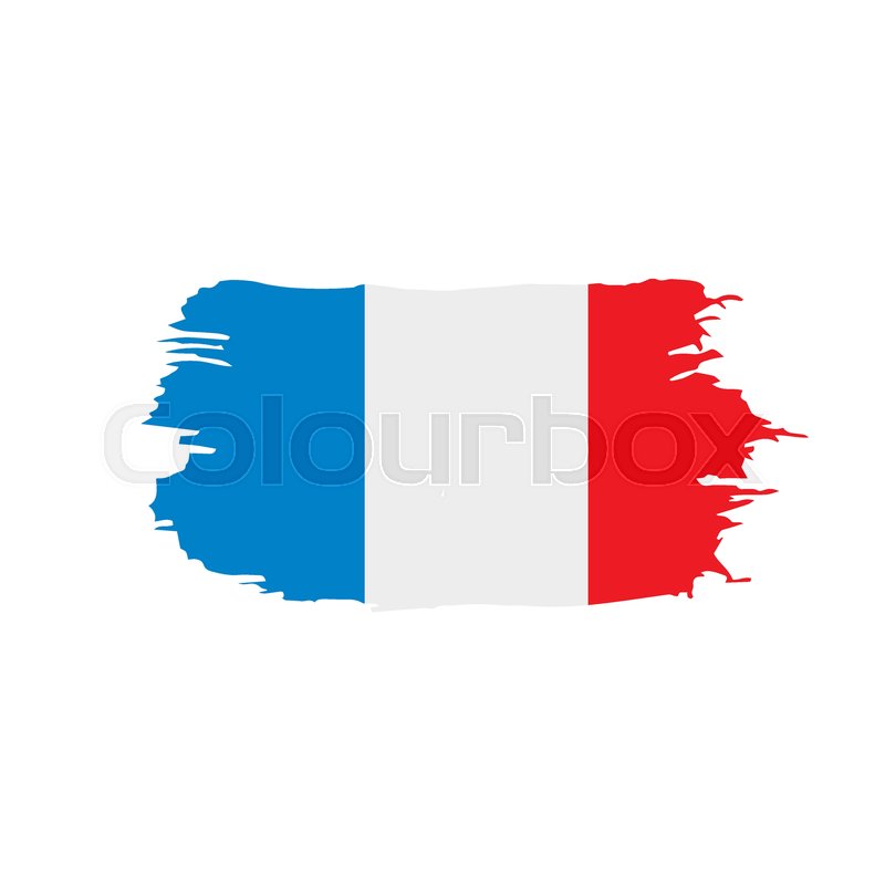 800x800 France Flag, Vector Illustration On A White Background Stock