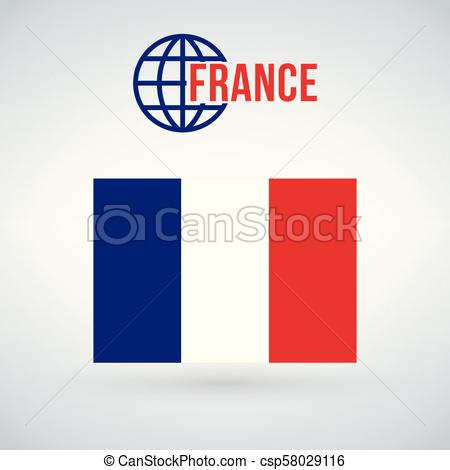 450x470 France Flag Vector Illustration Isolated On Modern Background With