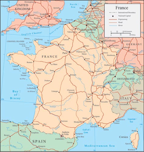 473x500 France Vector Maps