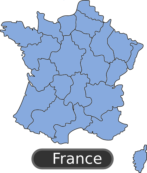 504x594 Map Of France Clip Art Free Vector 4vector
