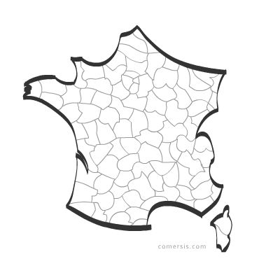 400x400 Vector Maps France