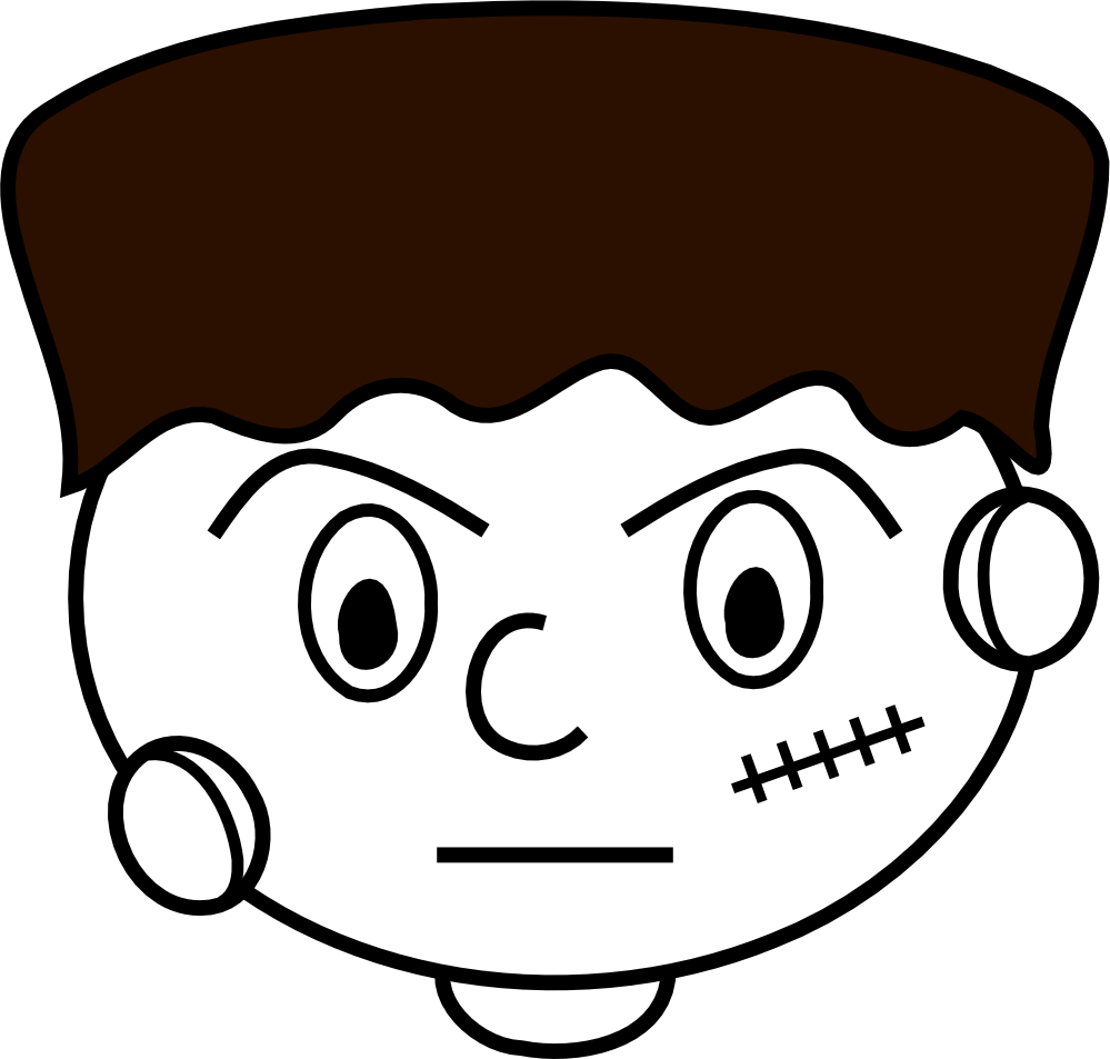 999x953 Collection Of Free Frankenstein Vector Black And White. Download