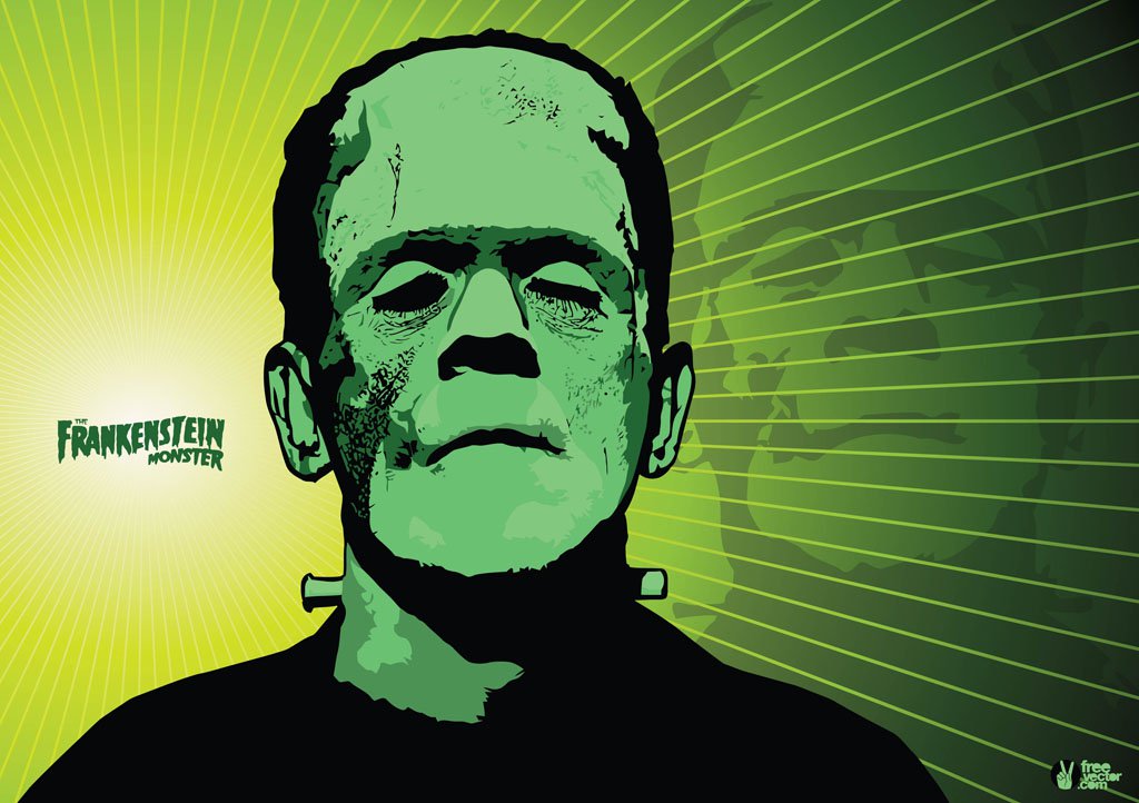 1024x722 Frankenstein Vector Vector Art Amp Graphics