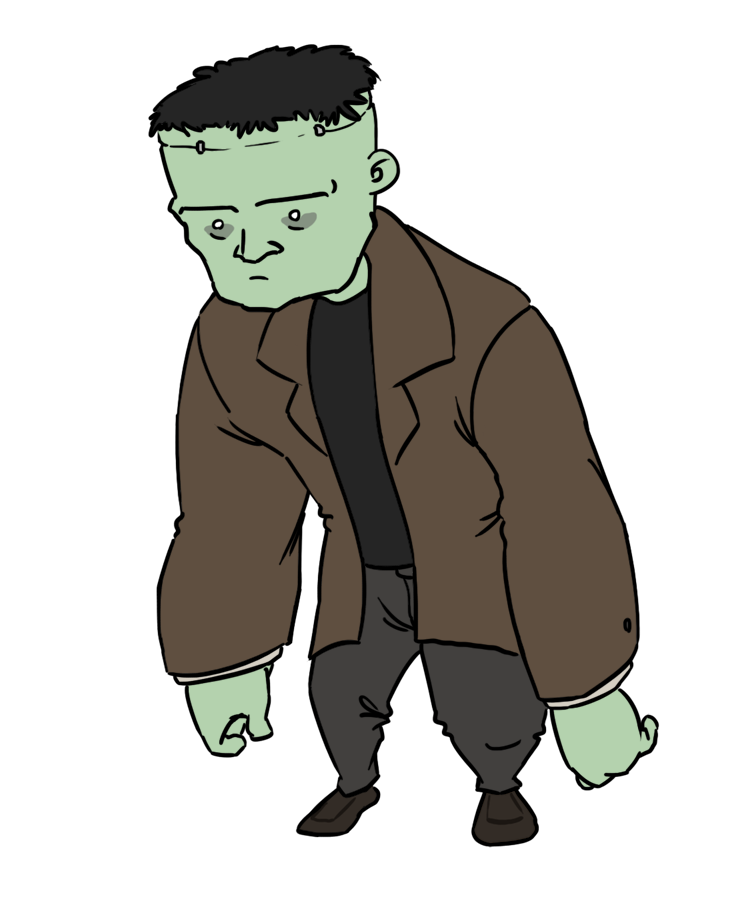 745x904 Frankenstein Bird Clip Art