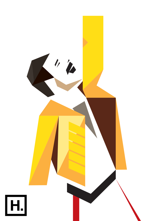 670x940 Freddie Mercury Vector By Hacklindesign Art Queens