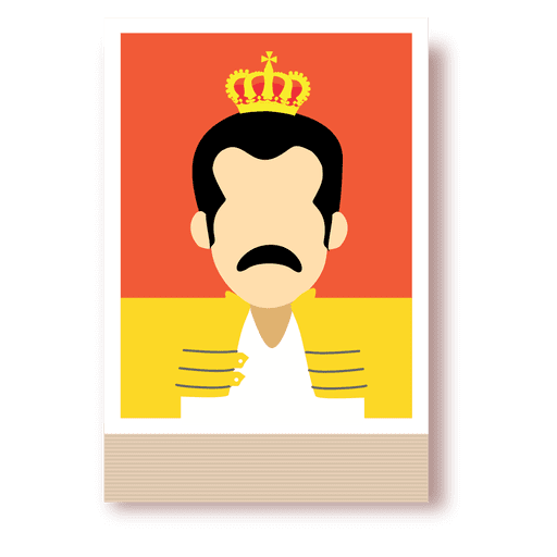 512x512 Freddie Mercury Cartoon Avatar