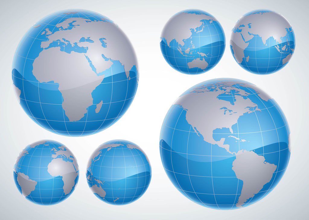 1024x728 3 D Globes Vector Art Amp Graphics