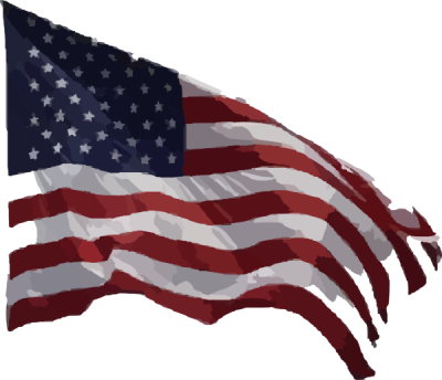 400x344 American Flag Vector Clip Art Png