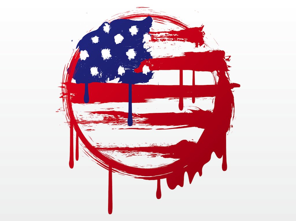 1024x765 American Flag Graffiti Vector Art Amp Graphics