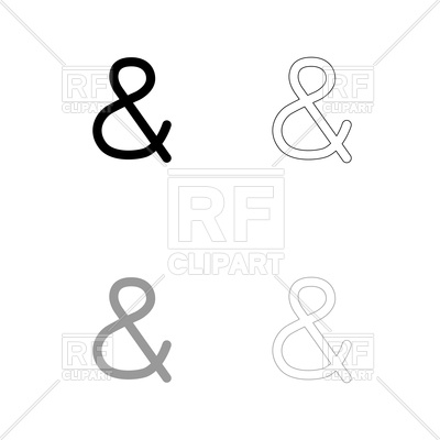 400x400 Icon And Sign Ampersand Vector Image Vector Artwork Of Signs