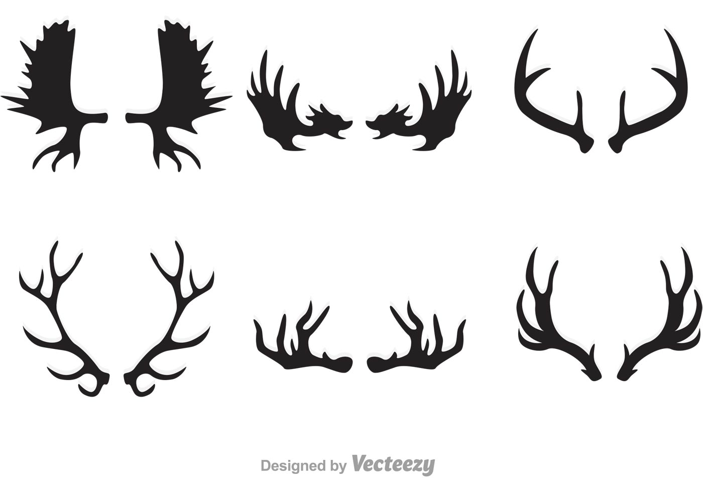 1400x980 Antler Free Vector Art