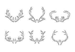 286x200 Antler Free Vector Art