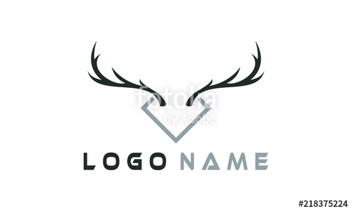 500x300 Deer Antler Logo Stock Image And Royalty Free Vector Files On