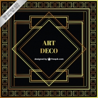 200x200 Art Deco Vector Border Frame Free Vector Graphic Art Free Download