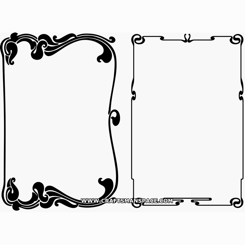 800x800 Art Nouveau Borders