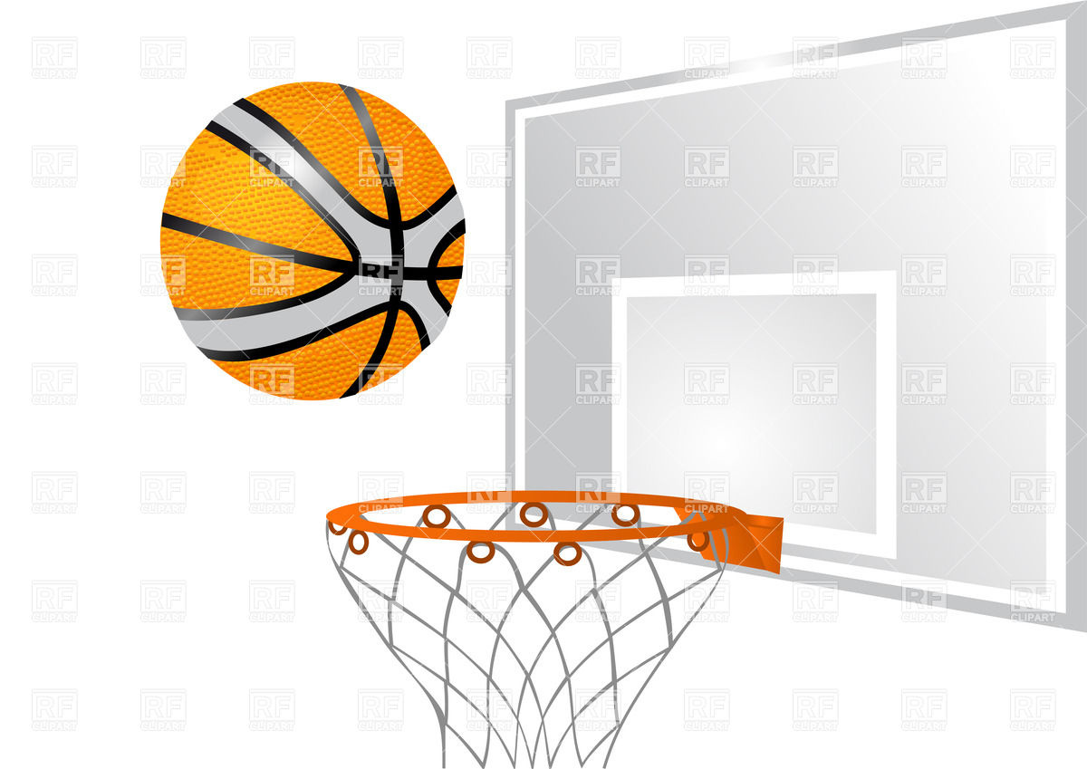 1200x849 Basketball Hoop With Ball Vector Image Vector Artwork Of Sport