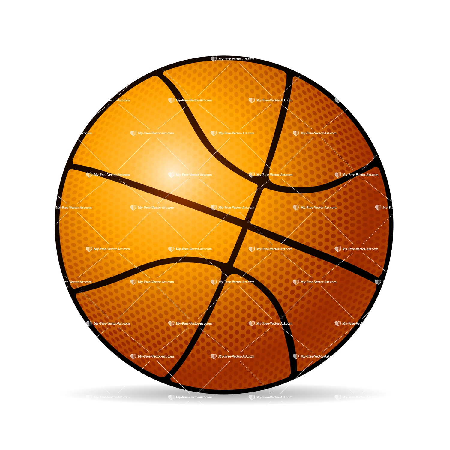 1500x1500 Basketball Vector Illustration Of A Basketball Ready For That