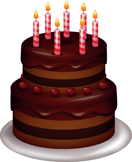 425x521 Set Of Birthday Cake Vector Material 05 Free Download