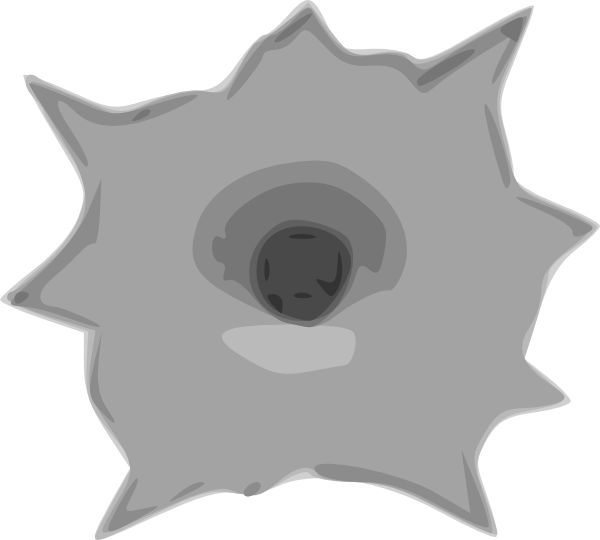 600x540 Bullet Hole Clip Art Free Vector 4vector