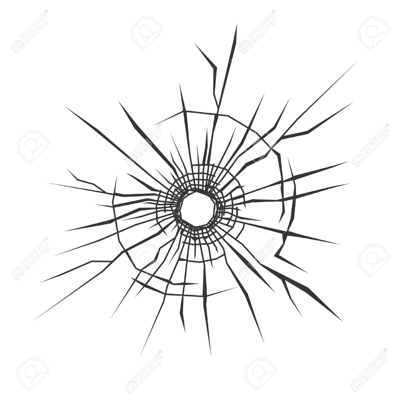 1300x1300 Drawn Bullet Bullet Hole