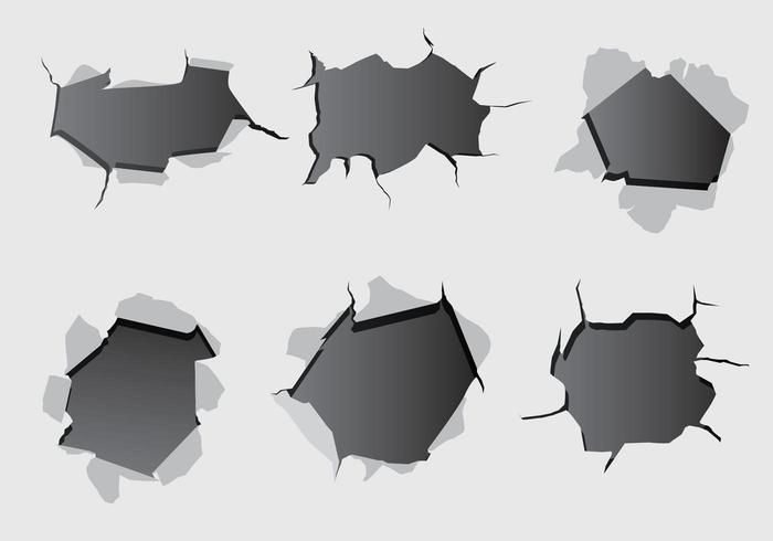 700x490 Bullet Hole Free Vector Art