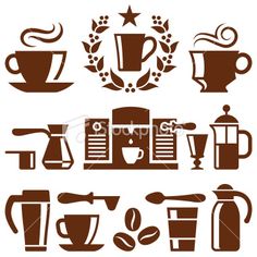 236x236 Coffee Shop Elegant Royalty Free Vector Arts , Banners Amp Labels