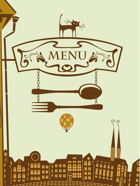 453x601 Set Of Retro Cover Menu Cafe And Restaurant Vector 01 Free Download