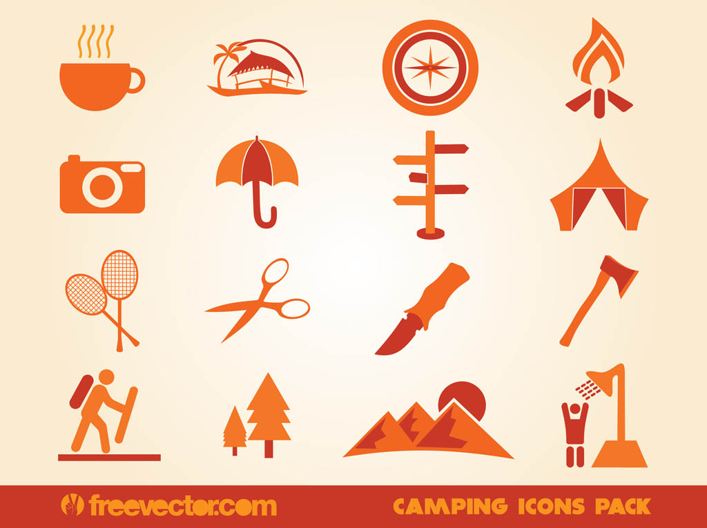 1024x765 Camping Icons Vector Art Amp Graphics