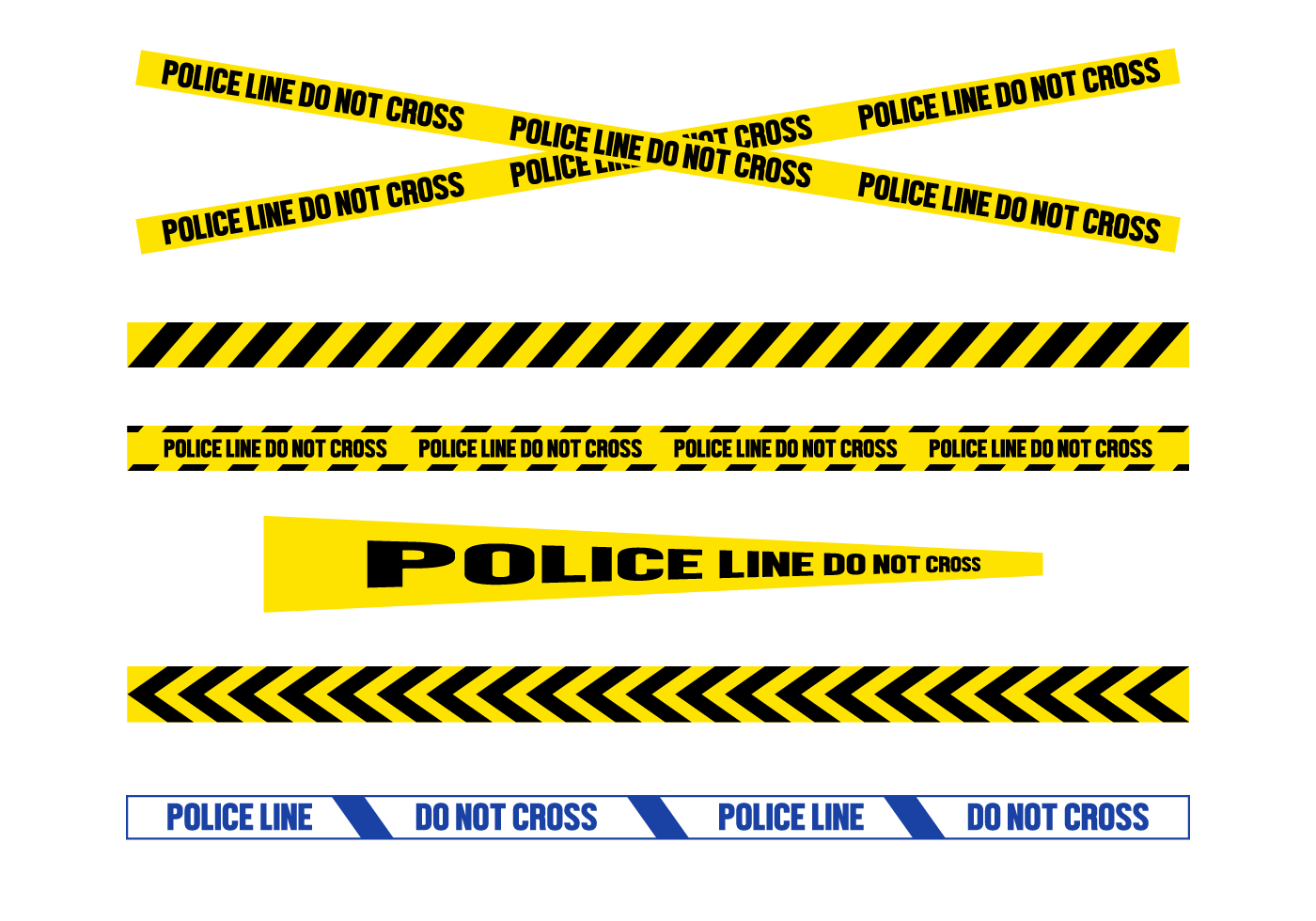1400x980 Free Police Line Vector