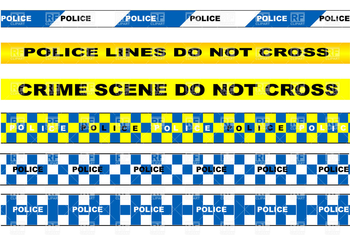 1200x846 Set Of Police Tapes Vector Image Vector Artwork Of Design