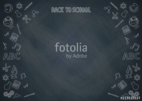 500x354 Back To School, Welcome To School With Chalkboard Background