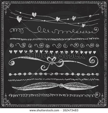 450x470 Free Chalkboard Borders Line Border Set And Design Element
