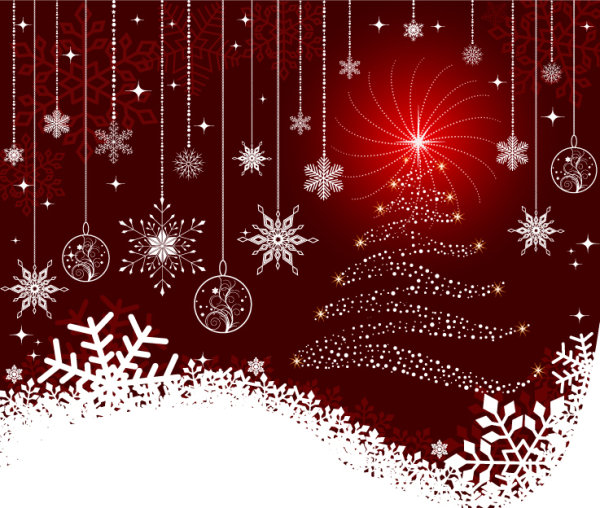 600x508 Beautiful Christmas Ball Background Vector Download Free Vectors