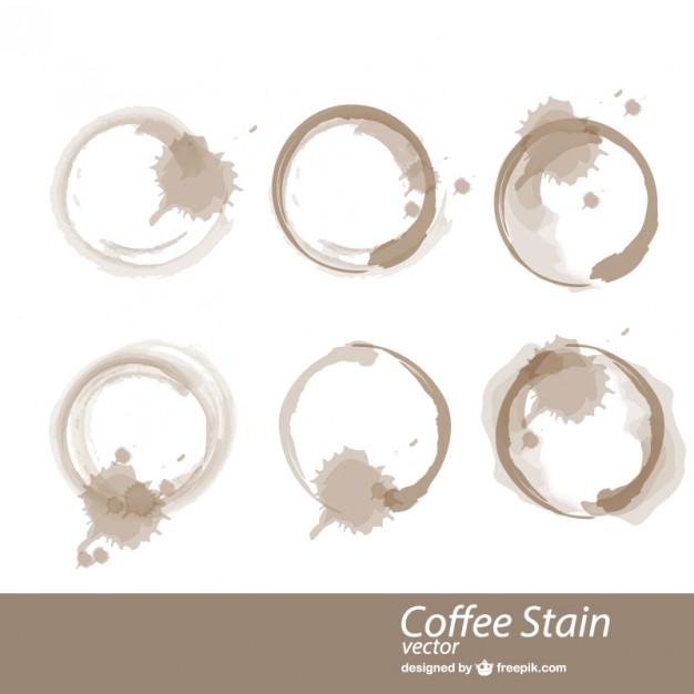 626x626 Coffee Cup Stains Vector Free Download