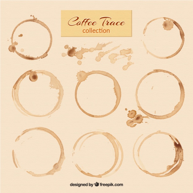 626x626 Coffee Stains Vector Free Download