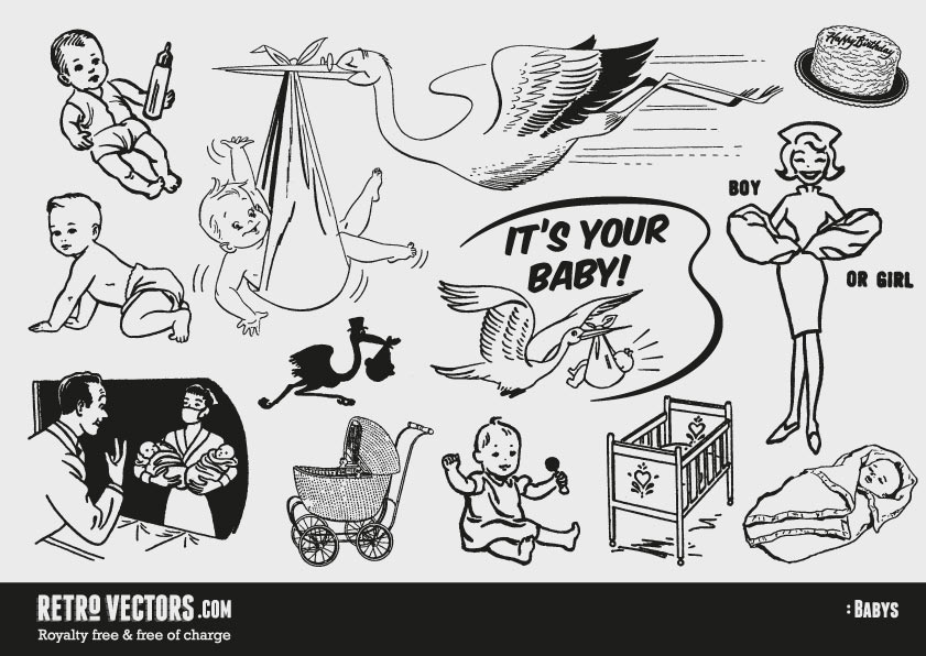 841x596 Baby Vectors Vintage Vectors Royalty Free Free Of Charge