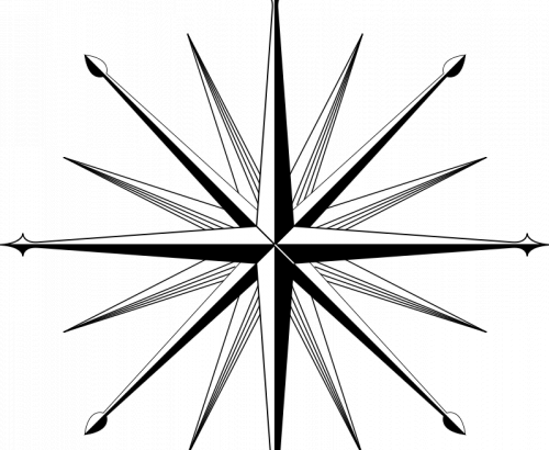 500x410 Compass Rose Vector Image Free Download Files
