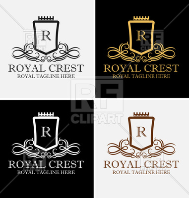 381x400 Royal Luxury Crest Emblem Vector Image Vector Artwork Of Icons