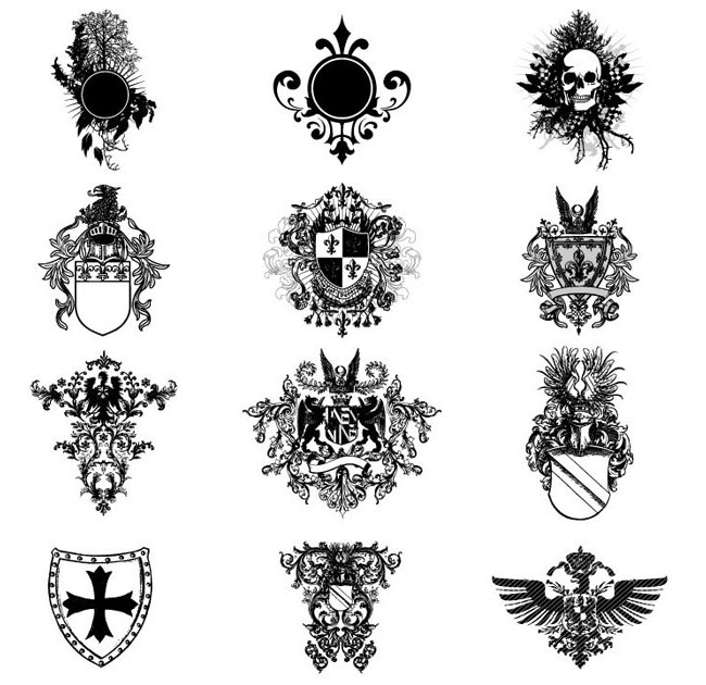 650x630 High Quality Crest Vector Illustrations